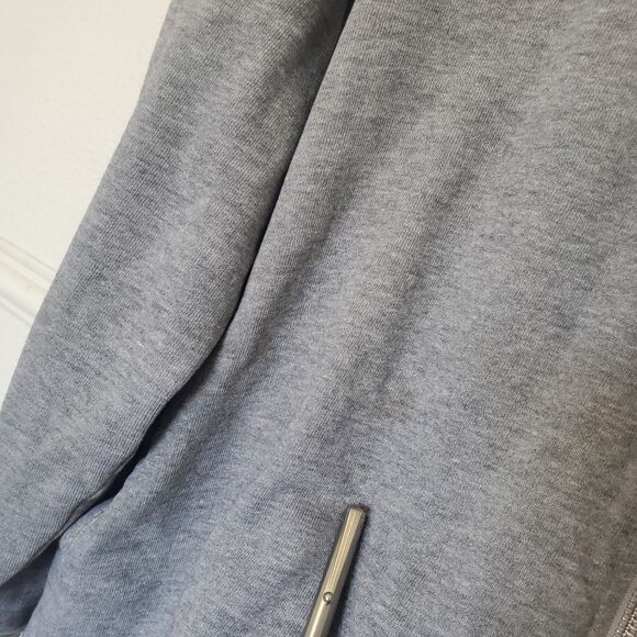 Asos Full Zip Jacket Gray Terry Clothe Lined Men's Size XL With Pockets - Picture 6 of 16